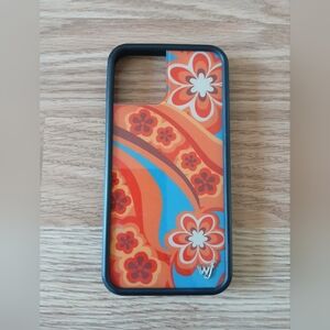 Wildflower Orange and Blue Phone Case For iPhone 12